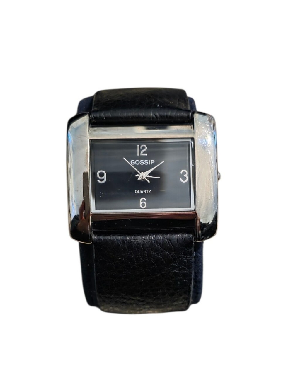 Gossip Black Dial & Leather Strap Watch